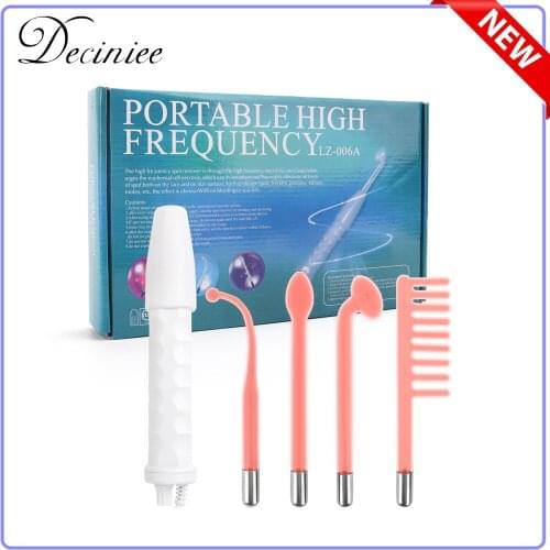 4 In 1 110V-240V High Frequency Electrode Wand Electrotherapy Glass Tube Beauty Device Acne Spot Remover Facial Skin Care Spa