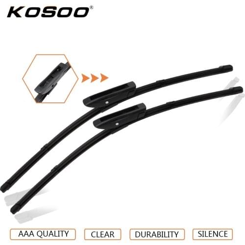 KOSOO Auto Car Wiper Blade For Reanult Grand Scenic 3 (2009-),30"+26" 2pcs Soft Rubber Windscreen Wipers Blades Car Accessories