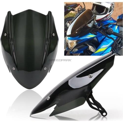 Free Shipping For Suzuki GSX-S750 GSXS750 GSX-S GSXS 750 2017-2019 Motorcycle Windscreen Windshield Shield Screen with Bracket