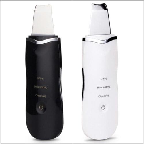 Electric Ultrasonic Skin Scrubber Peeling Exfoliator Face Pore Cleaner Ultrasound Vibration Facial Cleansing Machine