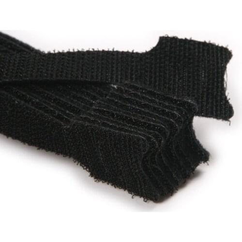 Fixmee 100pcs/lot Back To Back Cable Ties 12MMx200MM Nylon Strap Power Wire Management Magic Tape Sticks