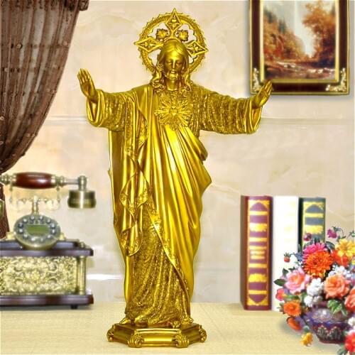 HOT SALE # 50 CM large # TOP art Roman Catholicism Jesus Christ Home Decor Religious Decoration art Praying holy statue