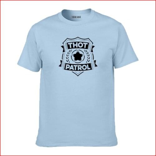 TARCHIA Tshirt T Shirt Plus 2021 Summer Brand New Male Tees Men Short Sleeve Boy Casual Homme t-shirt Cotton Tops Thot Patrol