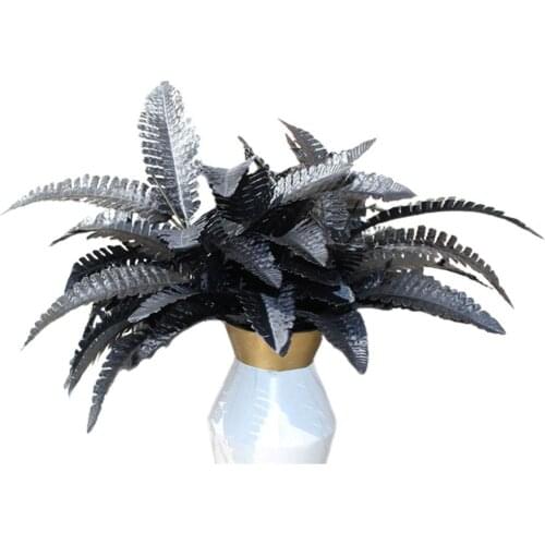 Artificial Plants Eco-friendly High Quality Wedding Flower Natural Greenery 35cm For Home Decor Simulation Fern Persian Leaves