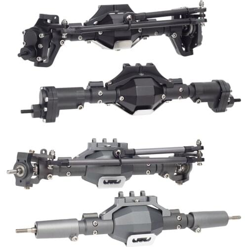 Metal Front Rear Bridge Axle Set Kit for Axial SCX10 II 90046 90047 1/10 RC Car Rock Crawler Truck Accessories