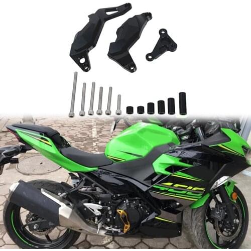 Motorcycle Engine Guard Set Protective Cover Crash Slider Falling Protection for KAWASAKI NINJA 400 250 2018