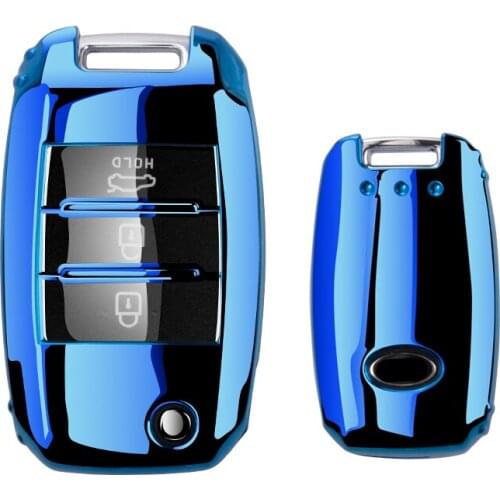 Colorful Full cover New Soft TPU car key case shell For Kia Rio QL Sportage Ceed Cerato Sorento K2 K3 K4 K5 Car Style Accessorie