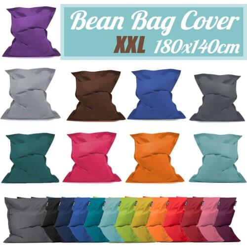 Square BeanBag Sofa Cover Chairs without Filler Waterproof Lounger Seat Bean Bag Puff asiento Couch Tatami Living Room Furniture