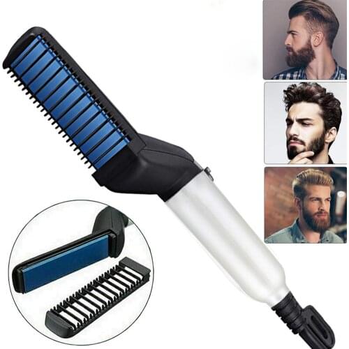 Multifunctional Hair Comb Brush Beard Straightener Hair Straighten Straightening Comb Beard Comb Hair brush Quick Hair Styler