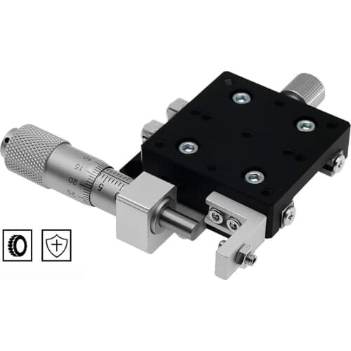 X Axis Displacement Manual Platform Optical Sliding Table Guide Rail Type Fine-tuning 0.01MM Precision Sliding Stage LX30/40/50