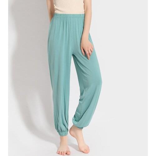 2021 spring summer new ice-feeling womens casual pants modal all-match harem pants womens home wear mosquito pants trousers