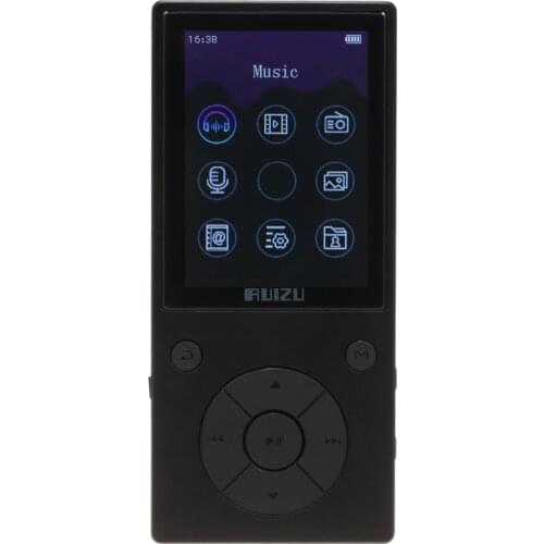 New Metal D11 Bluetooth MP3 MP4 Player 2.4inch TFT HD Screen 8GB HiFi Music Player with FM Radio E-Book Video Built-in Speaker