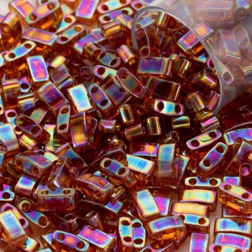 Half Tila Beads Bracelet Seedbeads Miyuki Taidain 5x2.5x1.9mm Beadwork Bohochic 5grams/lot About 110Pieces Tila Beads Jewelry