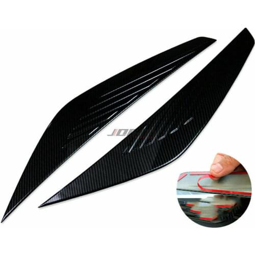 Carbon Fiber Look Front Head light Headlight Eyelid Eyebrow Cover Trim For Ford Escape Kuga 2017 2018 2019 Car Accessories
