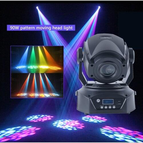 Christmas show Lyre 90W LED point light source DMX 512 dj equipment shaking head stage lighting prism effect club party disco