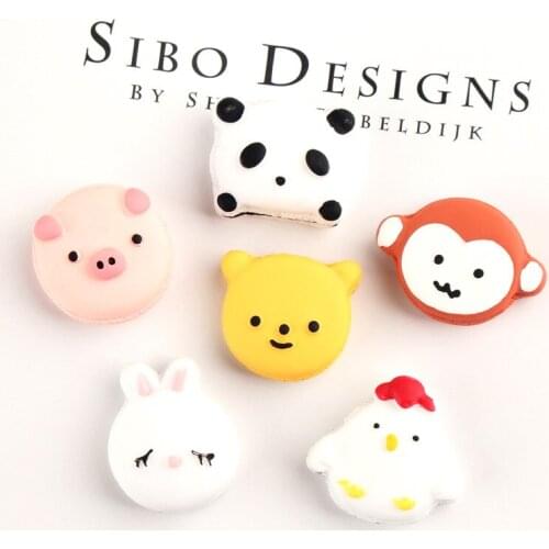Cartoon Burger DIY Cake Cream Mobile Phone Case DIY Jewelry Material Cartoon Necklace Pendant Accessories Jewelry