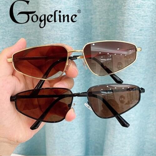 Fashion Cat Eye Sunglasses Women Brand Designer Vintage Triangle Sun Glasses Female Lady UV400 Metal Oculos