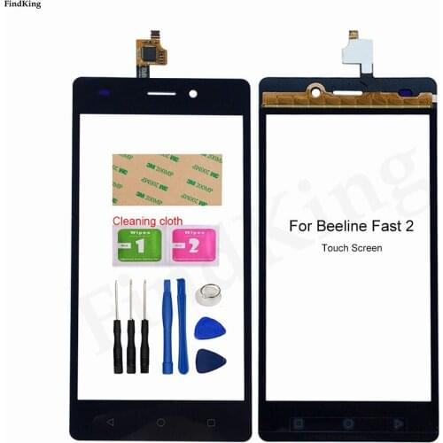 5'' Mobile Touch Screen Glass For Beeline Fast 2 Fast2 Touch Screen Digitizer Touch Panel Front Glass Lens Sensor Tools Adhesive