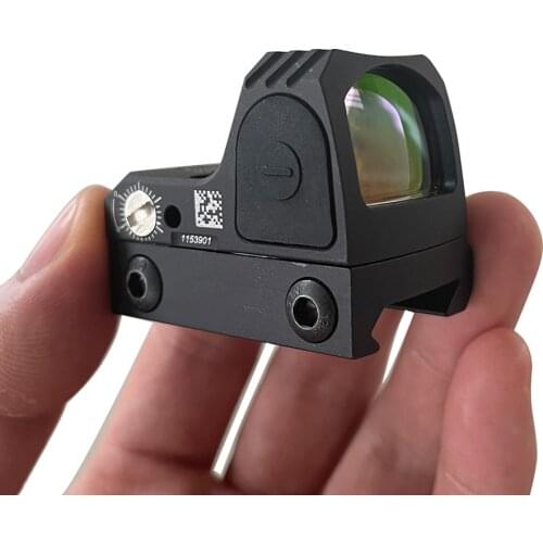 Tactical Micro 1x22 Red Dot Sight 2MOA Reflex Sight Scope with Hight Mount Mini RMR Optics for Pistol or Hunting Rifle