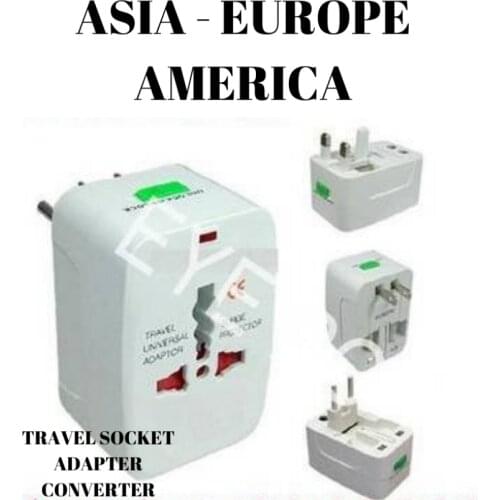 Universal Plug Socket Converter International Plug Converter All available globally high current protected