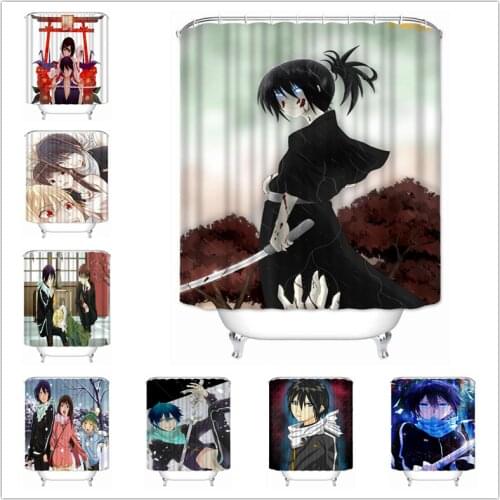 Musife Custom High Quality Noragami Shower Curtain Waterproof Bathroom Polyester Fabric Bathroom Curtain