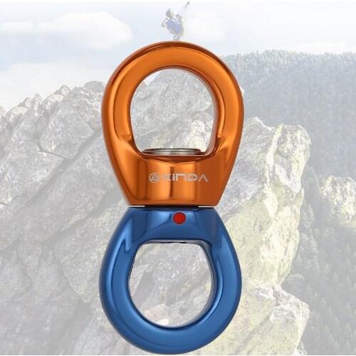 High Strength 35KN Rock Climbing Swivel Rotor Hook Swivel Ring Rotary Connector for Mountaineering Application