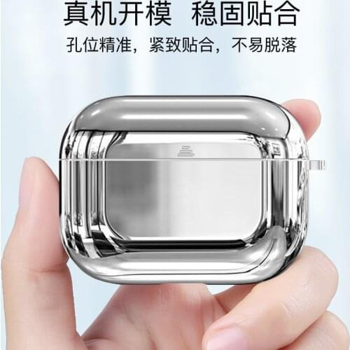For Airpods Pro electroplating protective cover, for Apple Airpods 3 earphone shell, TPU case