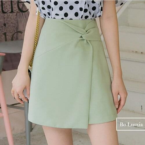 Woman Skirts High Waist A- line Skirt Womens 2021 Spring and Summer Bowknot Regular Skirt Mujer Faldas Saias Mulher