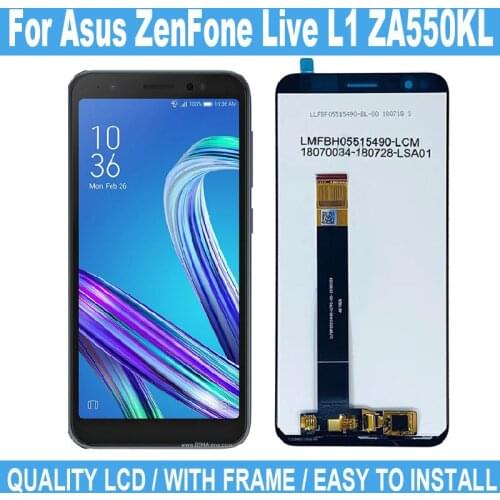 5.5" LCD For Asus ZenFone Live L1 ZA550KL New LCD Display Digitizer Touch Screen For ZA550KL Replacement Display Screen Parts