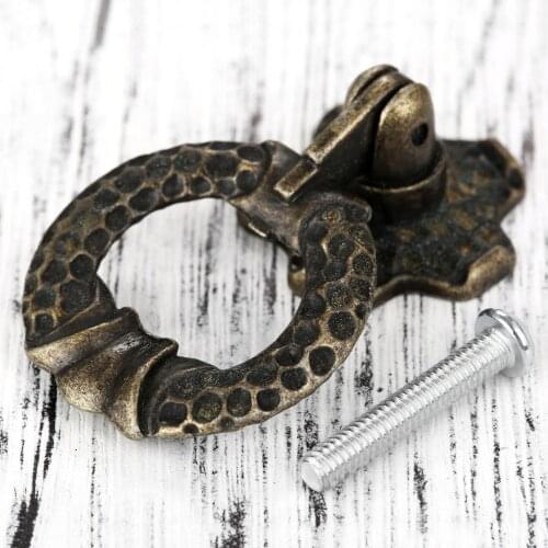 1pc Antique Bronze 32*53mm Pull Knob Kitchen Drawer Cabinet Door Handle Furniture Knobs Hardware