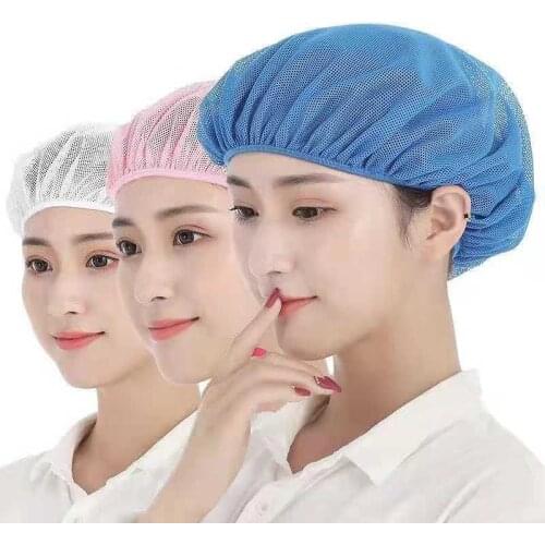 1Pcs All Elastic Hair Net Net Cap Work Net Cap Food Cap/workshop Dustproof Breathable Cap Sanitary Cap Men And Women Elastic