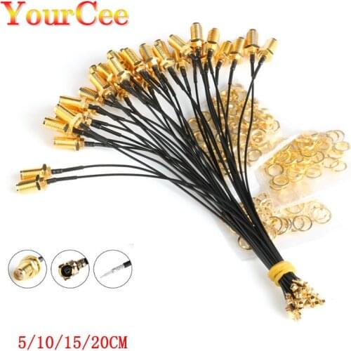 10/5PCS PCI U.FL to SMA Female Connector Antenna WiFi 1.13 Pigtail Cable IPX IPEX to SMA Extension Cord For WiFi Wireless Router