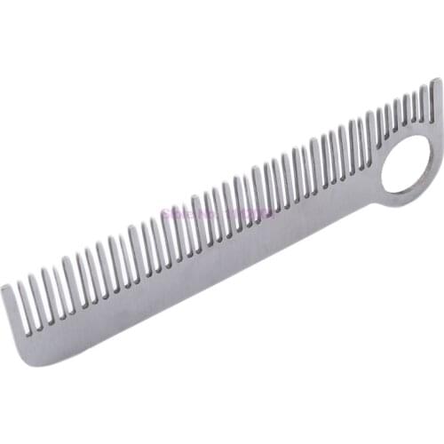 100pcs EDC High Quality Stainless Steel Hair Combs Tactical Pocket Comb Health Care Tools For Women Men Unisex