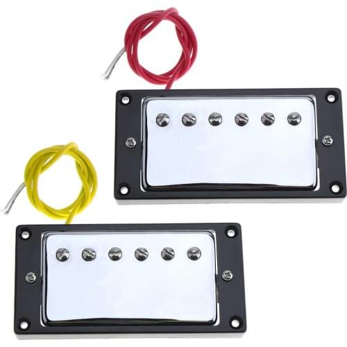 2pcs/lot Suitable Guitar Sound Pickup Microphone Amplifier Speaker Dual Pickups with Double Coil for Electric Guitar