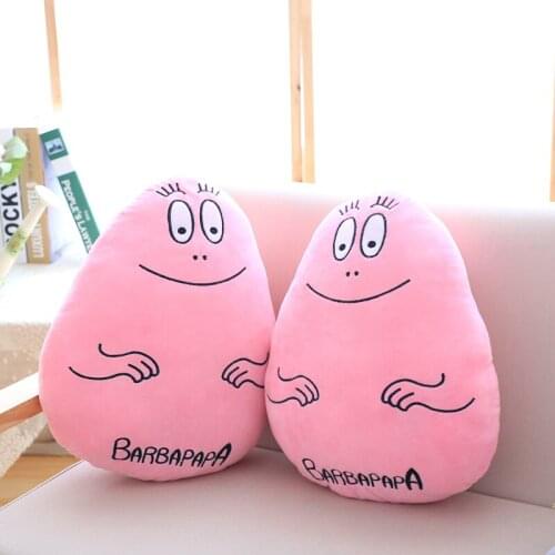 45*35 cm Soft Les Babapapa Family Pillow Plush Toys Stuffed Cushion Memorable Toys For Children & Adults