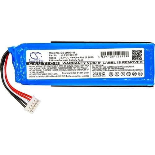 Cameron Sino Battery for JBL Charge 2+ Charge 2Plus.fits GSP1029102 MLP912995-2P Shock wave Speaker battery.Replacement battery