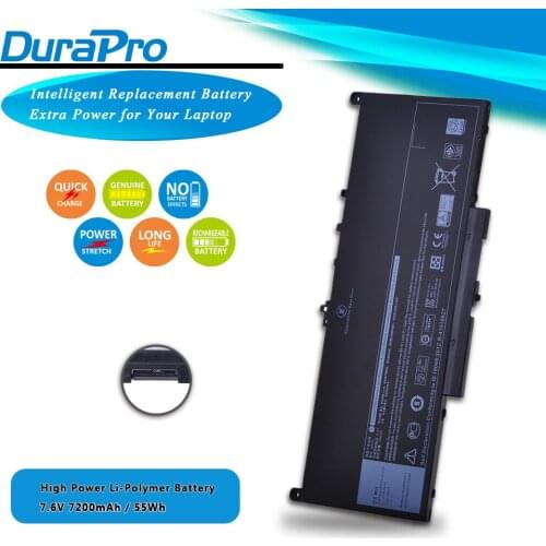 7300mAH J60J5 Laptop Battery Replacement for Dell Latitude E7270 E7470 Notebook R1V85 451-BBSX 451-BBSY 451-BBSU MC34Y 242WD