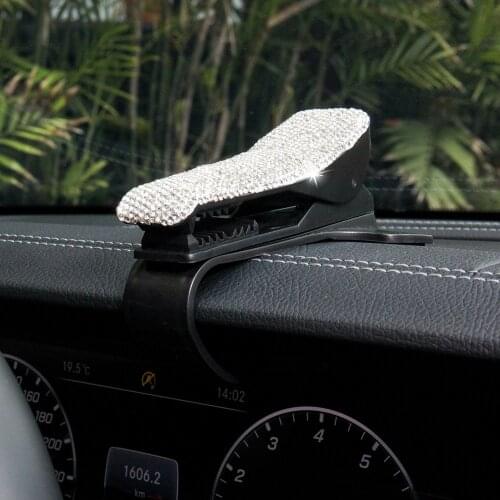 Diamond 360 Rotatable Dashboard Car Phone Holder Easy Clip Stand Mount Phone Holder Universal GPS Display Bracket Car Holder