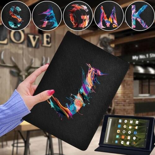 Tablet Case for Amazon Fire 7 5th 7th 9th/Fire HD 8/Fire HD 10 Tablet Pu Leather Stand Protector Cover for Fire HD 8 Plus 10th