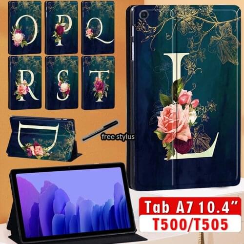 Tablet Case for Samsung Galaxy Tab A7 10.4 Inch SM-T500 SM-T505 2020 Stand Cover PU Leather Protective Shell