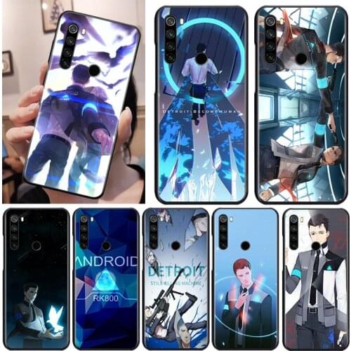 Detroit Become Human Black Cover For Xiaomi Redmi Note 9 9S 8T 8 7 6 5A 5 4X 4 Pro Max Soft Phone Case