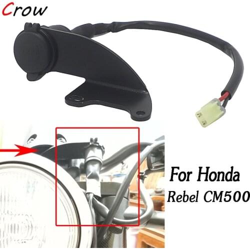 CM500 CM 500 Double USB Port W/ LED Light For Honda Rebel Motorcycle Dual USB Charger Cigarette Lighter Adapter Phone Charger