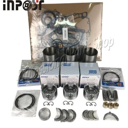 New STD Overhaul Rebuild Kit for Kubota D1105 Overhaul Kit Piston Ring gasket