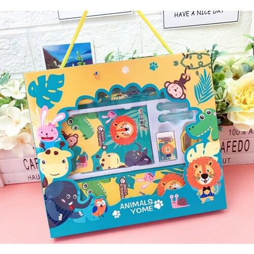 Childrens School Supplies Pencil Case Pencil Memo Stationery Set Gift Box