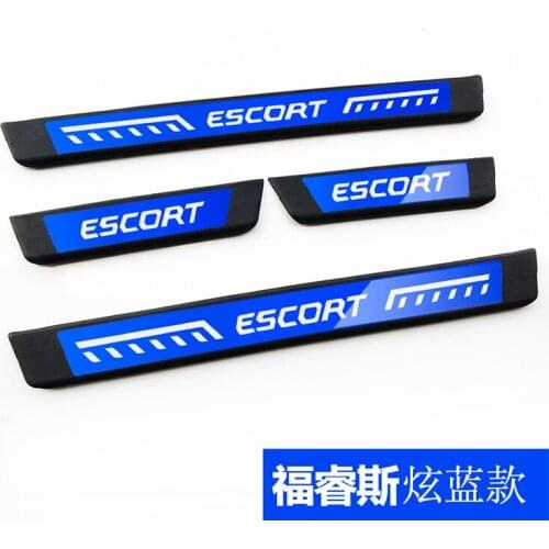 For Ford ESCORT 2019 High-quality stainless steel Plate Door Sill Welcome Pedal Car Styling Accessories 4pcs/set