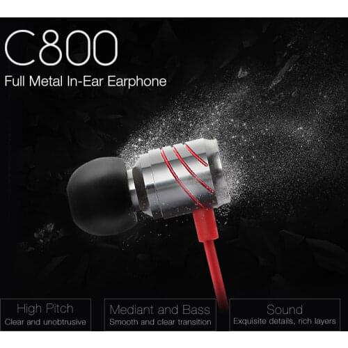 GGMM In-ear Earphones Full Metal Stereo HiFi Earbuds With Mic Rich Bass 3.5mm Wired Earpiece For phone Xiaomi Oneplus iphone ps4