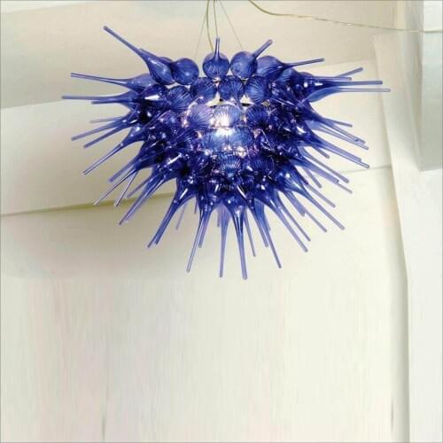 Chinese LED Chandelier Lamp chihuly balls pendant lighting Tiffany Style 100% Mouth Blown Glass With 110v-240v LED Bulbs