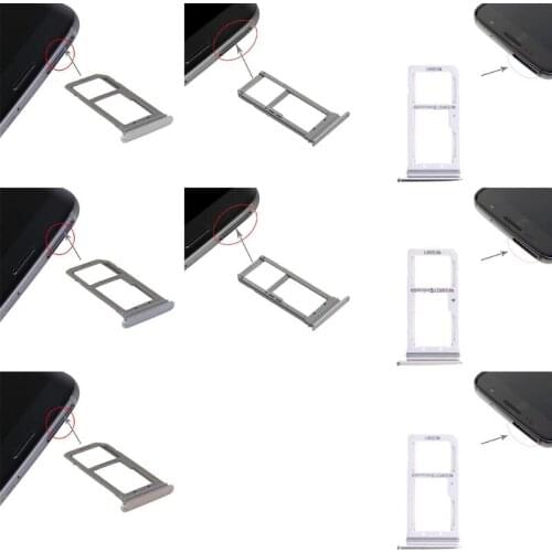 SIM Card Tray Dual Slot Holder Carrier Replacement Part for Samsung Galaxy S7 Edge/G935/Galaxy S7