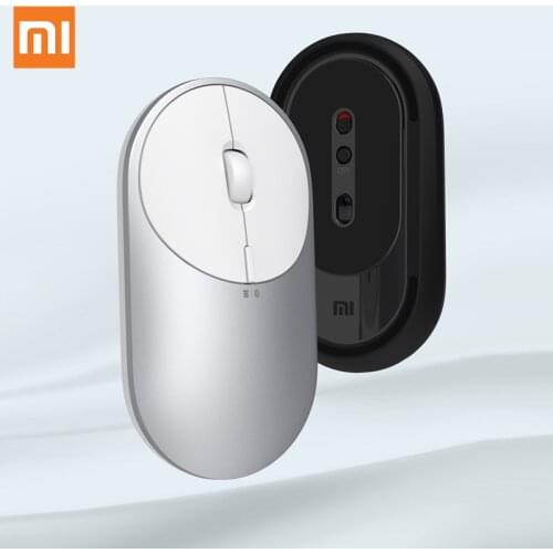 Original Xiaomi Mi Portable Mouse 2 Optical Wireless Bluetooth 4.2 RF 2.4GHz 4000DPI Adjustable Dual Mode Connect for Laptop pc