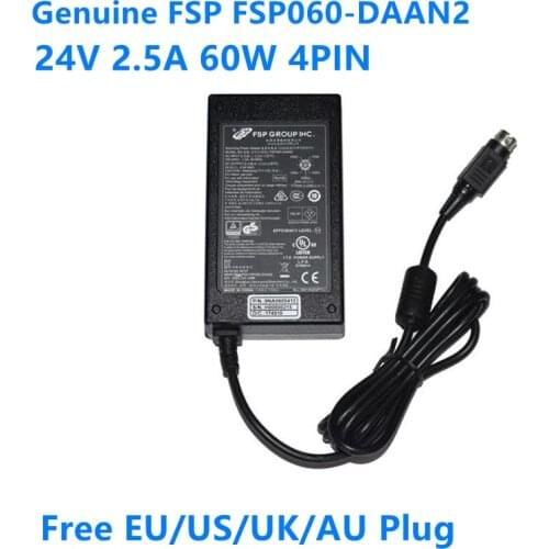 Original FSP FSP060-DAAN2 24V 2.5A 60W AC Adapter Charger For FSP H00000901 HU10142-16137 4Pin Laptop Power Supply Adapter